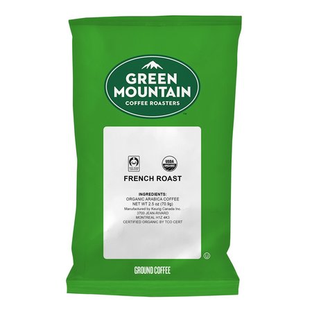 GREEN MOUNTAIN COFFEE French Roast Coffee Fraction Packs, 2.2oz, PK50 PK 4441